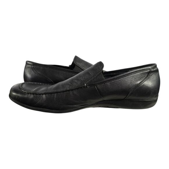 Camper Alicante Black Leather Slip-On Shoes 44 EU / US 10.5 Men's Loafers - Picture 6 of 8